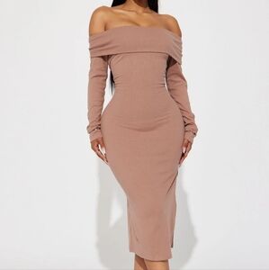 Midi Ribbed Dress